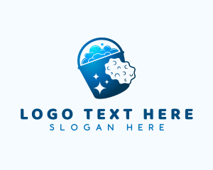 Bucket Sponge Cleaning Logo