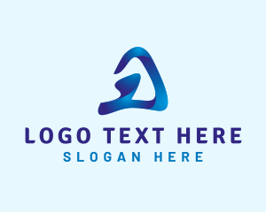 Application - Tech Software Letter A logo design