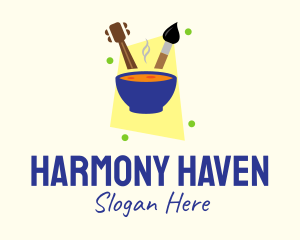 Compose - Music Culinary Arts School logo design