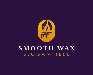 Wax Candle Relaxation logo design