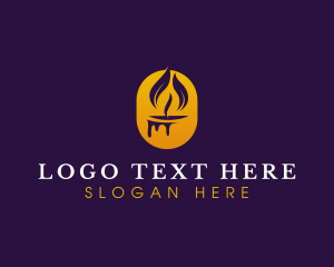 Vigil - Wax Candle Relaxation logo design