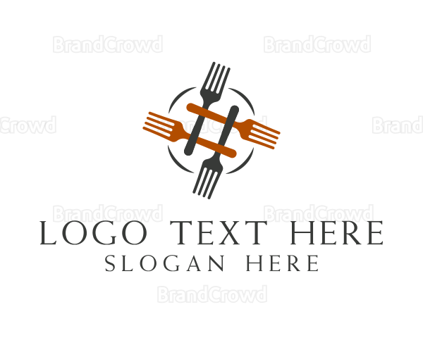 Restaurant Cutlery Fork Logo