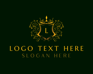 Letter TG - Golden Royal Shield logo design