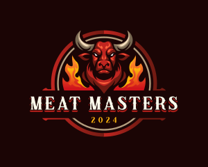 Bull Steak Grill logo design
