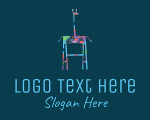 Design - Floral Giraffe Art logo design