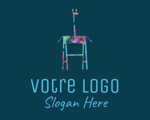 Creative - Floral Giraffe Art logo design