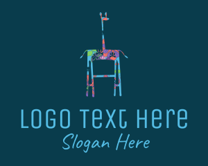 Pigment - Floral Giraffe Art logo design