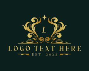 Gold - Luxury Royalty Decorative Ornament logo design