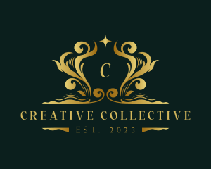 Luxury Royalty Decorative Ornament logo design