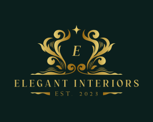 Luxury Royalty Decorative Ornament logo design