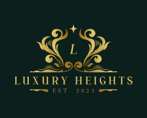 Luxury Royalty Decorative Ornament logo design