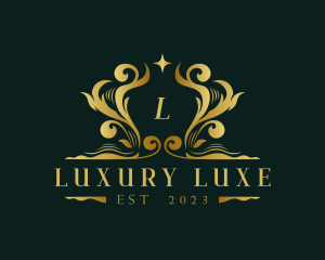 Luxury Royalty Decorative Ornament logo design