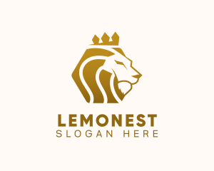 Lion - King Monarch Lion logo design