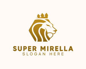 Hunting - King Monarch Lion logo design