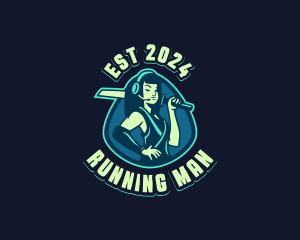 Gamer Woman Avatar Logo
