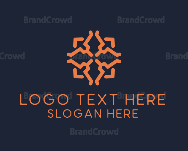 Tribal Floral Pattern Logo