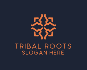 Tribal Floral Pattern logo design