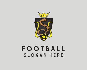 Training - Snake Crown Football logo design