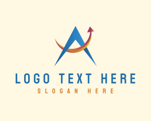 Logistics - Generic Letter A Arrow logo design