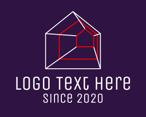 Property Services - Geometric Housing Property logo design
