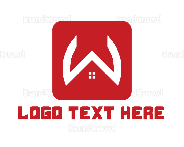 Red W House Logo