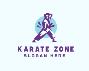 Karate - Karate Combat Fighter logo design