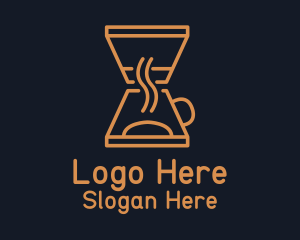 Latte - Coffee Maker Outline logo design