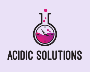 Acid - Science Lab Time logo design