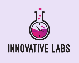 Science Lab Time logo design