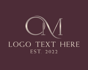 Letter Om - Sophisticated Fashion Jewelry logo design