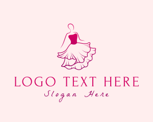 Hair - Fancy Woman Dress logo design