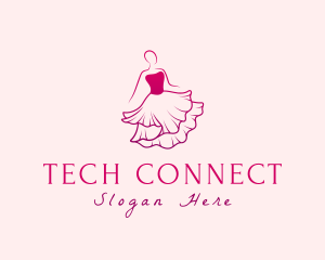 Fancy Woman Dress Logo