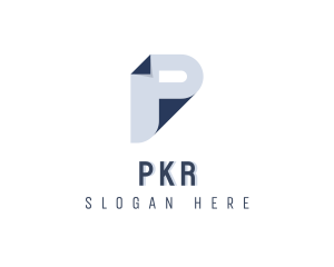 Photography Studio Origami Letter P logo design