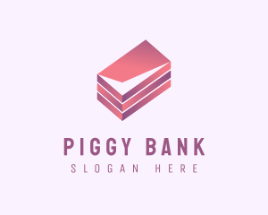 Modern Box Bank Check logo design