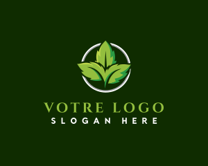 Herb Leaf Plant Logo