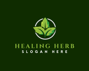 Herb Leaf Plant logo design