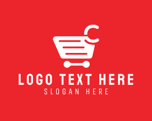 Debit Card - Shopping Cart Letter C logo design