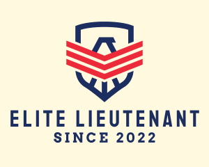 Lieutenant - Military Falcon Security logo design