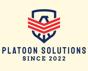 Military Falcon Security  logo design