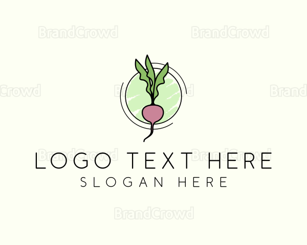 Natural Radish Farming Logo