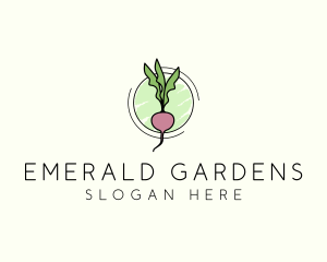 Natural Radish Farming logo design