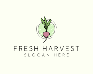 Veggie - Natural Radish Farming logo design