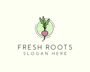 Natural Radish Farming logo design