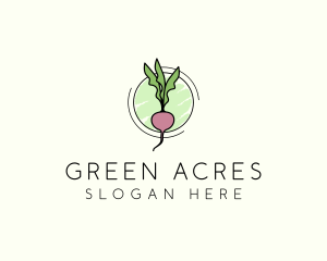 Farming - Natural Radish Farming logo design