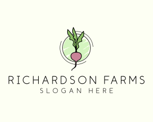 Natural Radish Farming logo design