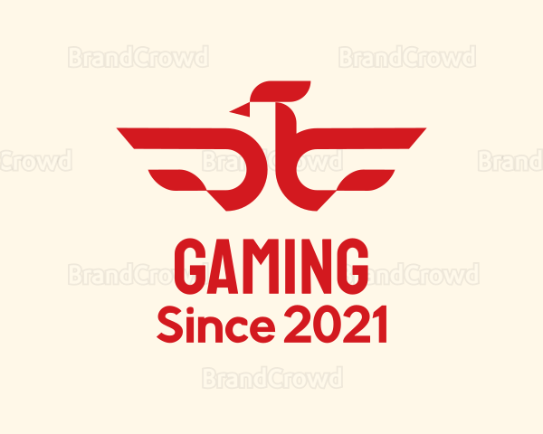 Red Phoenix Bird Logo