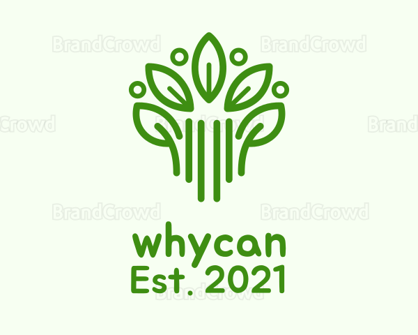 Green Botanical Plant Logo