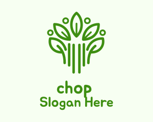 Green Botanical Plant Logo