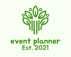 Produce - Green Botanical Plant logo design
