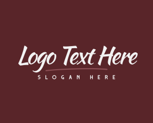 Retro Fashion Brand Wordmark Logo